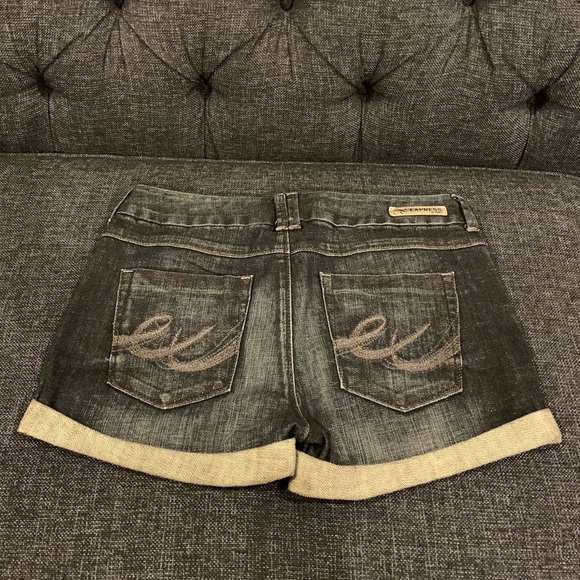 Express Jeans Shorts With Cuff - Picture 2 of 6
